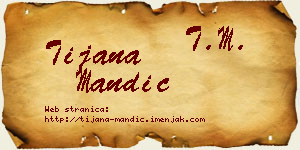 Tijana Mandić vizit kartica